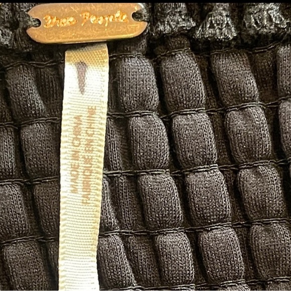 Free People Black Scalloped Dressy Filmore Romper - Picture 7 of 8